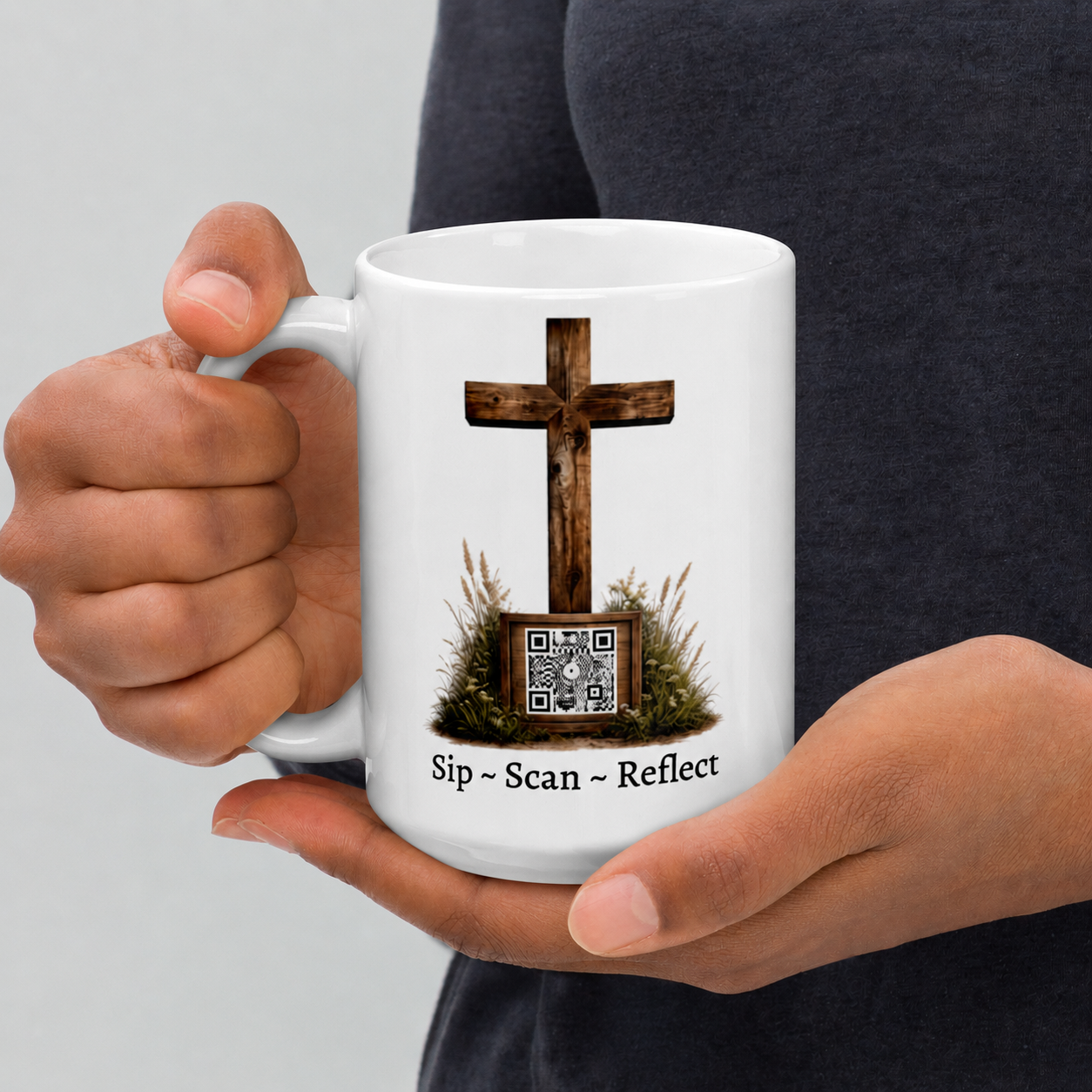 Walk By Faith mug lifestyle