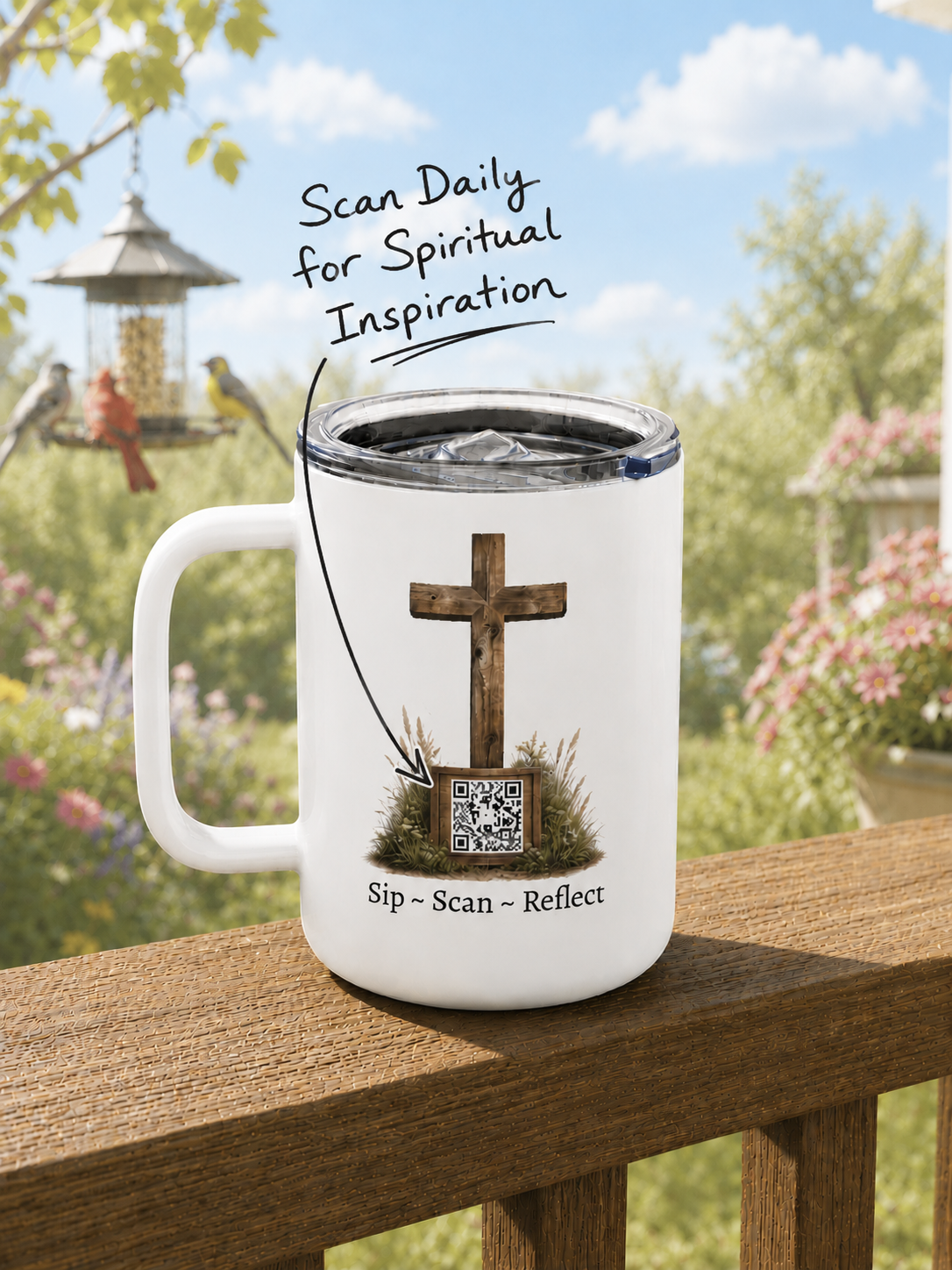 Walk By Faith mug back