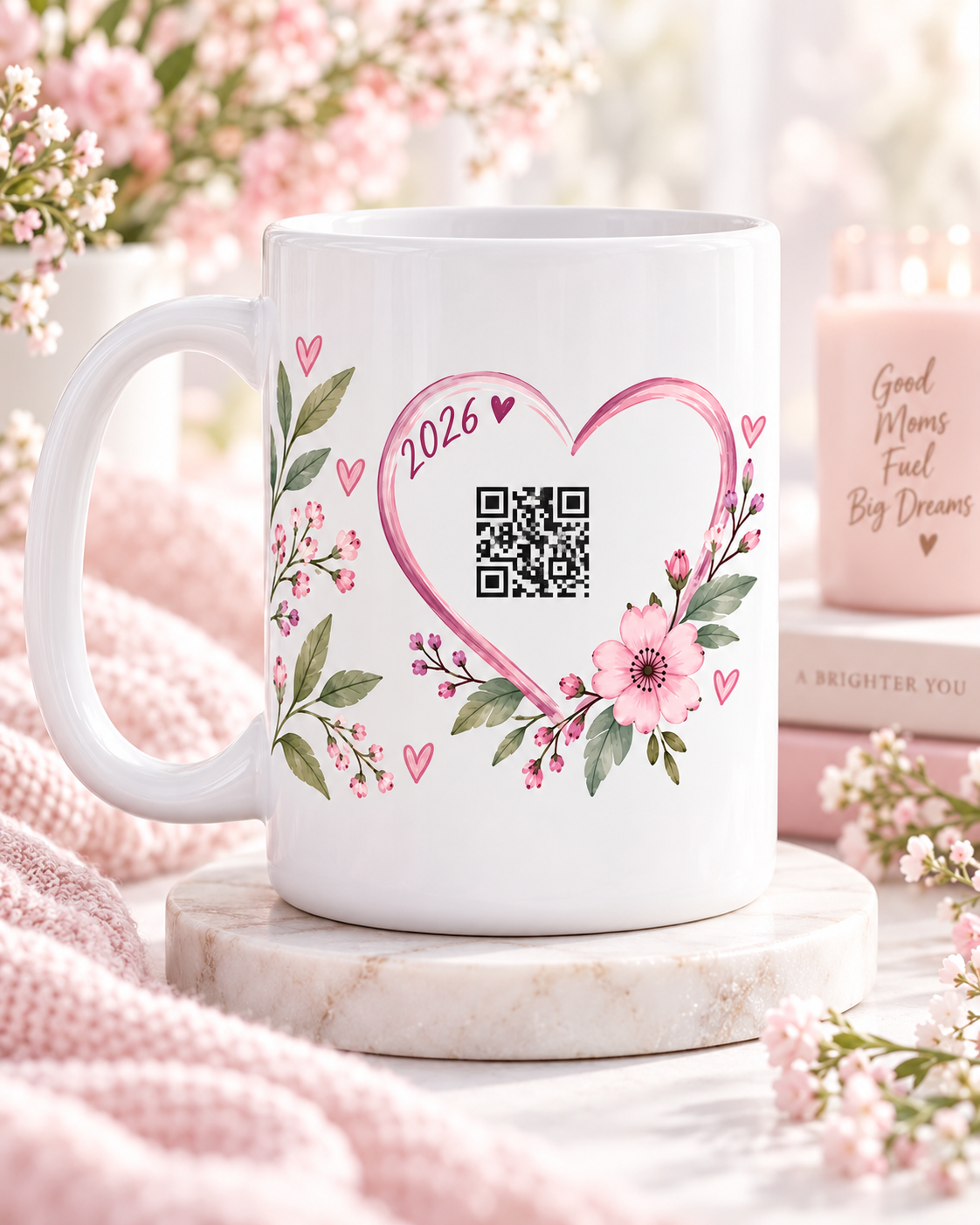 Tired but Obsessed mug back, girl