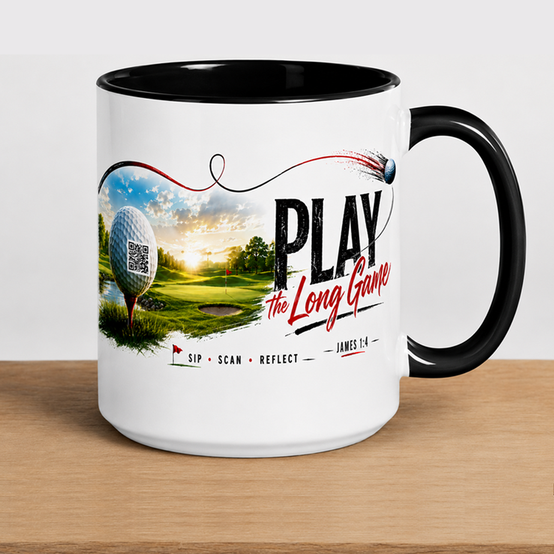 Play the Long Game mug front